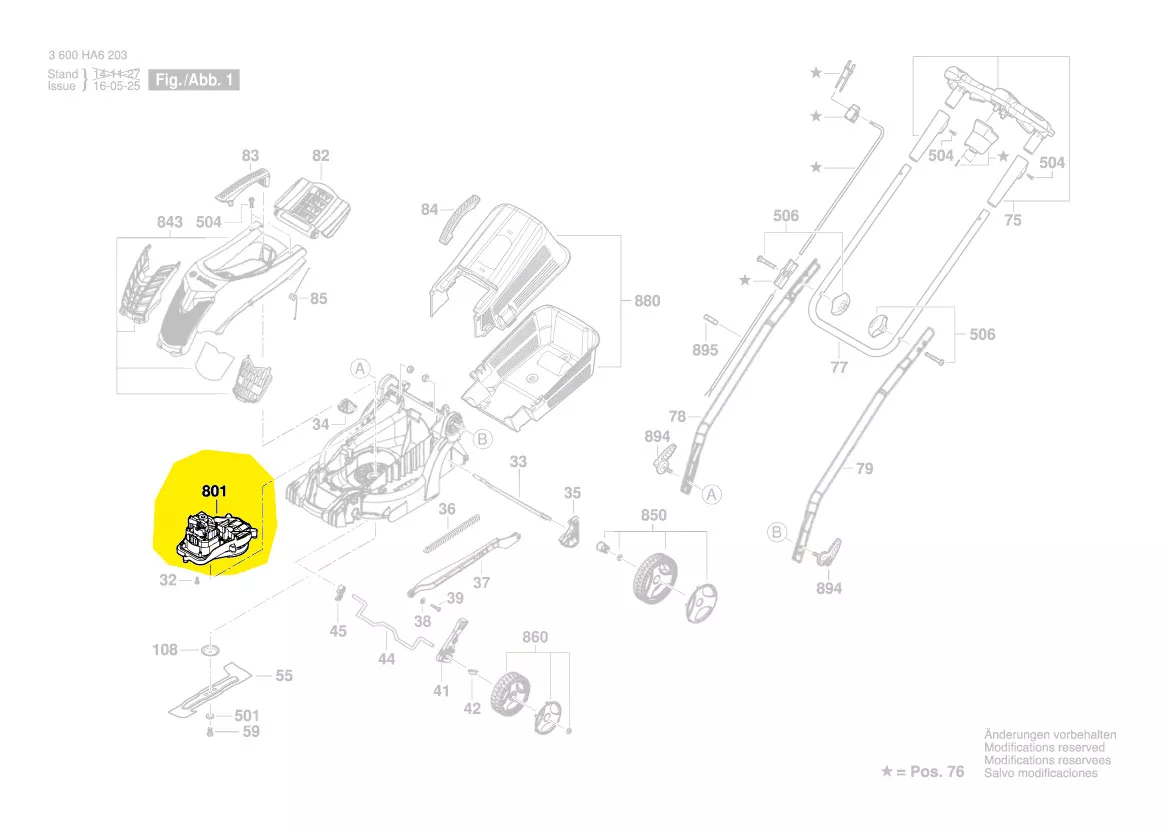 Moteur réf. F 016 F04 505 BOSCH